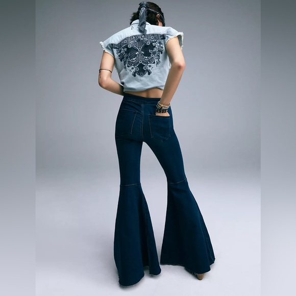 New Free People x We the free Western Wear Cutoff Top sz Small (fits Medium) - Picture 4 of 17